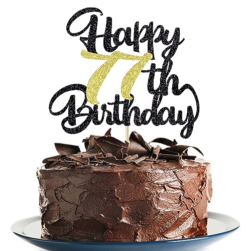 77th Happy birthday cake topper happy birthday cake decoration 77th birthday party decoration gift plugin (77) von Klionjor