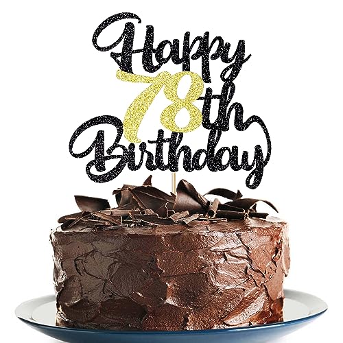 78th Happy birthday cake topper happy birthday cake decoration 78th birthday party decoration gift plugin (78) von Klionjor