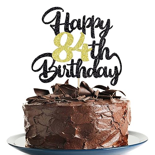 84th Happy birthday cake topper happy birthday cake decoration 84th birthday party decoration gift plugin (84) von Klionjor