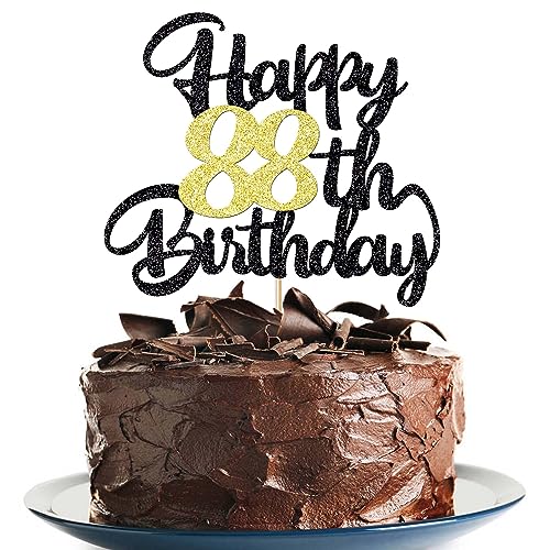 88th Happy birthday cake topper happy birthday cake decoration 88th birthday party decoration gift plugin (88) von Klionjor