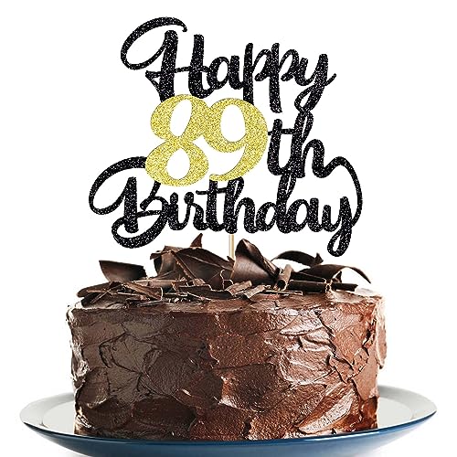 89th Happy birthday cake topper happy birthday cake decoration 89th birthday party decoration gift plugin (89) von Klionjor