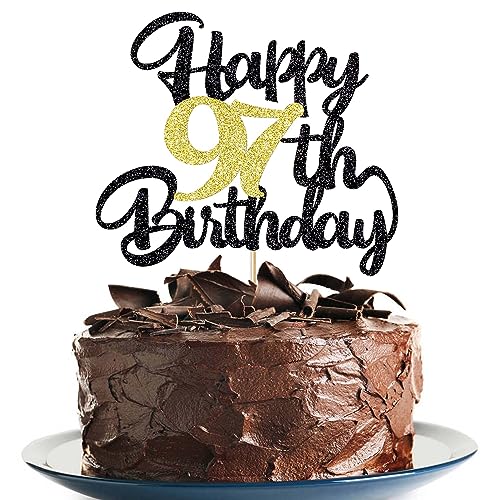 97th Happy birthday cake topper happy birthday cake decoration 97th birthday party decoration gift plugin (97) von Klionjor