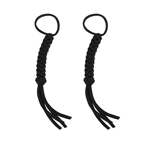 Kliplinc 2X Quadrat Geflochtenes Messer Lanyard - Black von Kliplinc