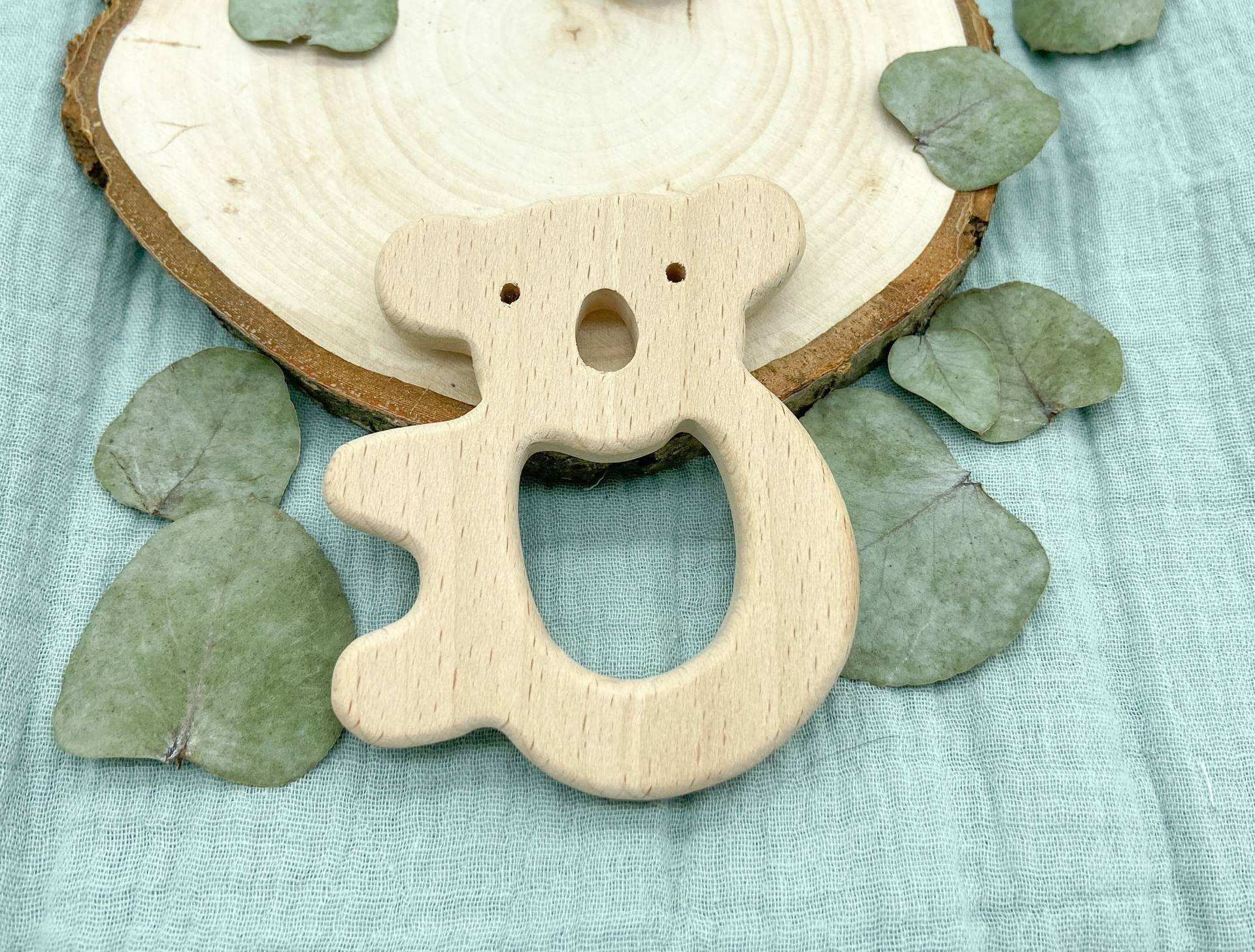 Beißring Natur Holz Koala von Klitzebunt