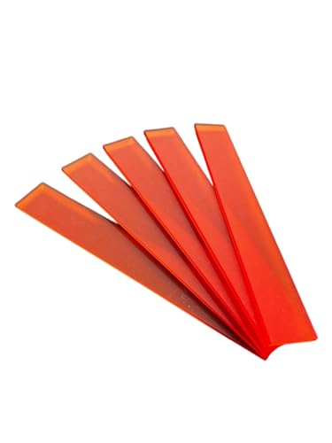 Klötzchenmamm Acrylklötzchen, satiniert, fluoreszierend, glänzend schwarz (Klötzchenmann Acrylklötzchen satiniert ORANGE) von Klötzchenmann