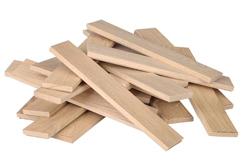 Klötzchenmann Eiche Maxi Bastelklötzchen 10x50x250 mm 10 Stück für DIY Projekte Holz Bauklötze von Klötzchenmann