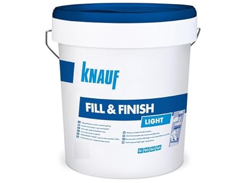 Knauf Fill & Finish Light Allzweckspachtel 11,5 Kg, Weiß, Spachtelmasse von Knauf