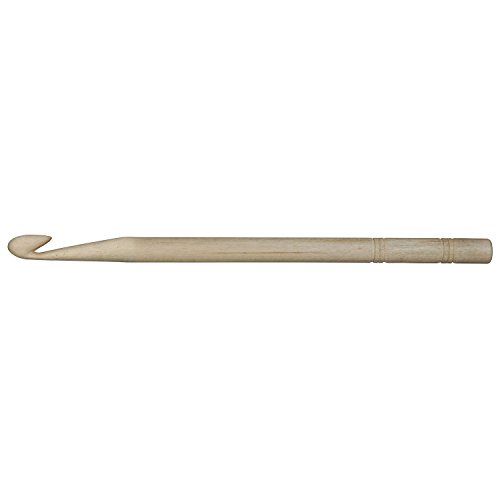 KNITPRO Crochet Hook: Basix Birch: 18cm x 15.00mm, Birkenholz, Braun, 18cm x 15mm von KnitPro