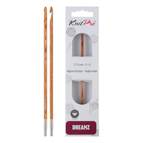 KnitPro Dreamz Austauschbarer afghanischer/tunesischer Haken, US-Größe F (3,75 mm) von KnitPro