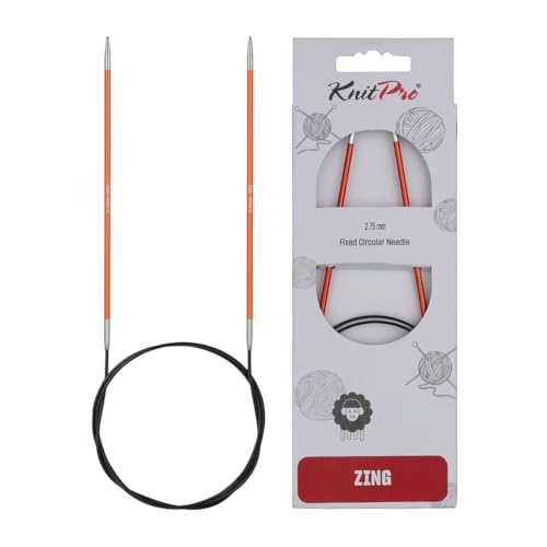 KnitPro International Rundstricknadel ZING 2,75 mm karneol 100 cm, Orange von KnitPro