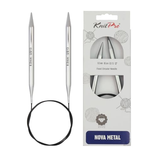 KnitPro KP11390 Stricknadeln, Messing, Silver, 9 mm von KnitPro