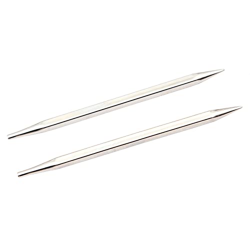 KnitPro Nova Cubics: Knitting Pins: Circular: Interchangeable: Standard: 4.00mm, Messing, Silver, 4mm von KnitPro