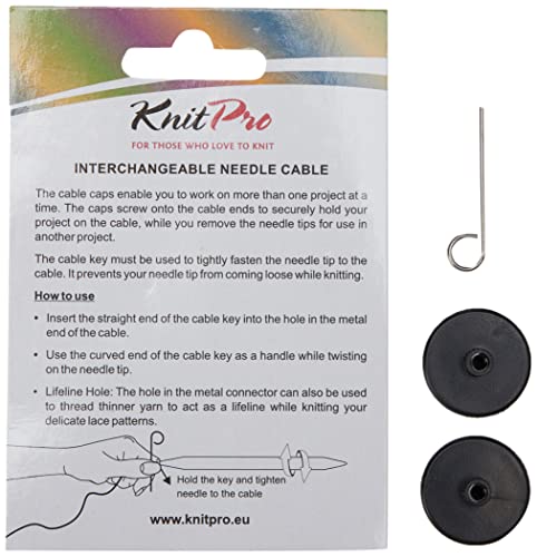 KnitPro Strickkabel mit Stecker, Metall, Black, 50 cm KnitPro Strickkabel mit Stecker, Metall, Black, 50 cm von KnitPro