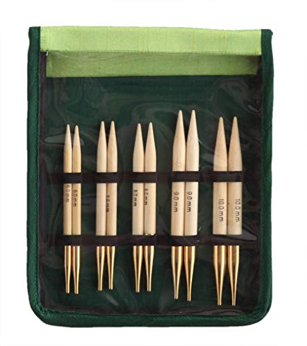 KnitPro auswechselbare Nadeln klobig Set, Bambus, Mehrfarbig, 18 x 1 x 1 cm von KnitPro
