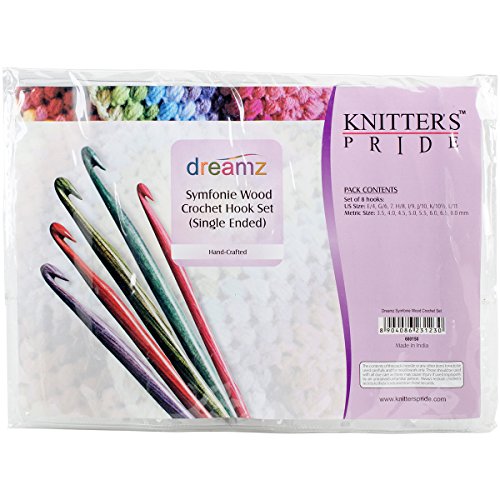 Knitter's Pride Dreamz Single Ended Häkelnadel Set Größen E/3,5 mm bis L/8 mm von Knitter's Pride