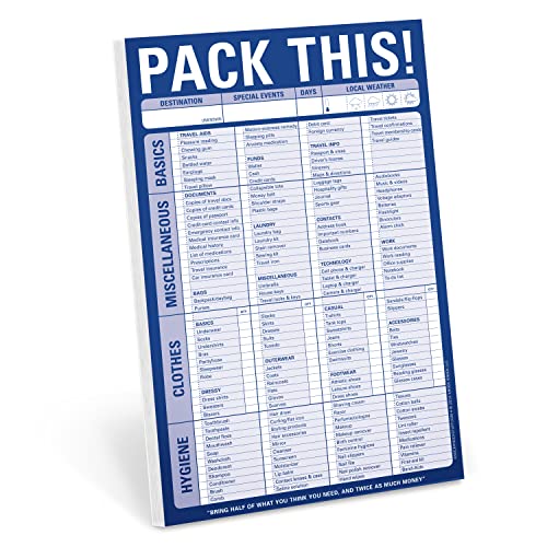 Knock Knock Pack This! Note Pad (12031) by Knock Knock von Knock Knock