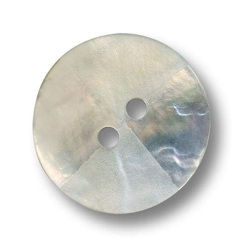Knopfparadies - 6er Set ausgefallene Perlmuttknöpfe mit zwei Löchern - Günstige B-WARE! Ø: ca. 15mm! von Knopfparadies