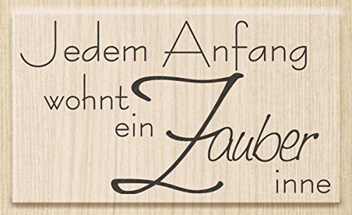 Knorr Prandell 211800009 Knorr prandell 211800009 Stempel aus Holz (Hochzeit) Motivgröße 7,5 x 4,2 cm, Motiv: Jedem Anfang von Knorr Prandell