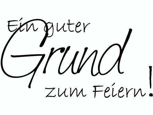 Knorr Prandell 211800301 Knorr prandell 211800301 Stempel aus Holz (Einladung) Motivgröße 6,5 x 3,5 cm , Motiv: Ein guter Grund zum Feiern. von Knorr Prandell