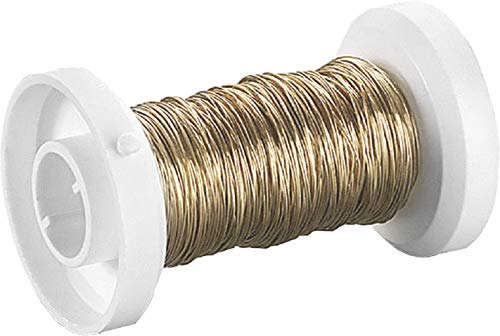 KnorrPrandell 216465765 Golddraht mit Kupferkern, Durchmesser 0,25 mm, 35 m, 24 Karat Echt Vergoldet von Knorr Prandell