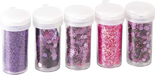 Knorr Prandell 218105492 Knorr prandell 218105492 Glitter-Mix 5 Röhrchen mit je 4 g, Farbe: lila Farbe: lila von Knorr Prandell