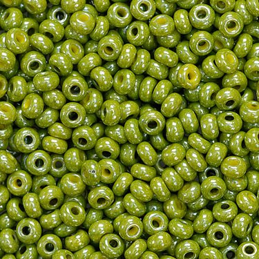 KnorrPrandell 2.5 mm Rocailles Bohemian Perlen, Olive Grün von Knorr Prandell
