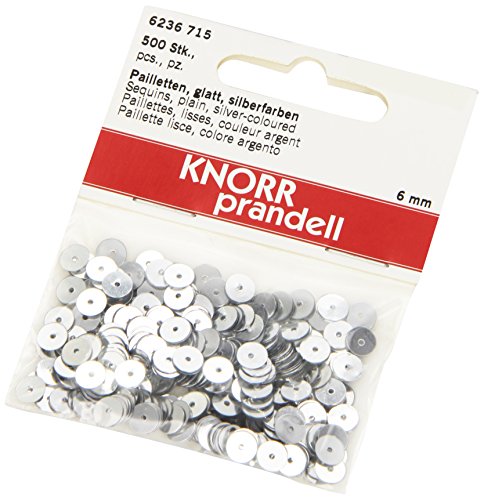 KnorrPrandell 6236715 Pailletten, 6 mm, silber von Knorr Prandell