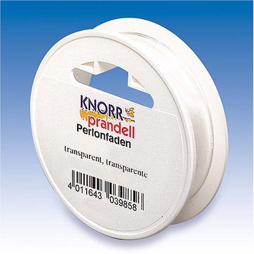 KnorrPrandell 8048304 Perlonfaden, 50 m - 0.3 mm Durchmesser, transparent von Knorr Prandell