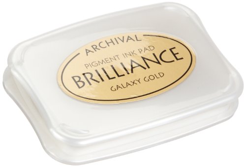 Tsukineko 1511674 Brilliance Stempelkissen, 10 x 7 cm, gold von Knorr Prandell