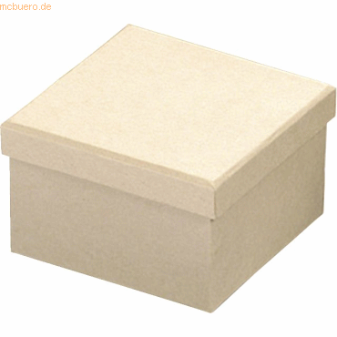 5 x Knorr prandell Pappbox mit Deckel quadratisch 11,5x11,5x7,5cm natu von Knorr prandell
