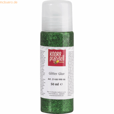 6 x Knorr prandell Glitter Glue 50 ml dunkelgrün von Knorr prandell