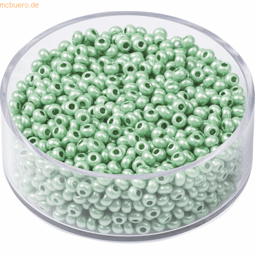 6 x Knorr prandell Rocailles 2,5 mm mintgrün VE=13g von Knorr prandell