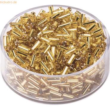 6 x Knorr prandell Rocailles 5x2 mm gold VE=13g von Knorr prandell