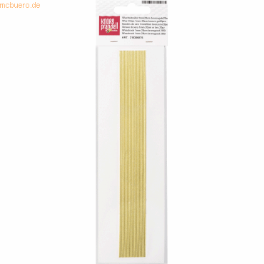 6 x Knorr prandell Verzierwachsstreifen 200x1mm VE=30 Stück bronzegold von Knorr prandell