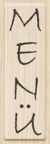 KnorrPrandell 211800540 211800540 Stempel aus Holz (Menü) Motivgröße 2 x 8 cm, Motiv: Menü von Knorr Prandell