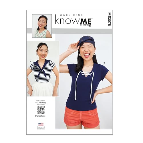 KNOW ME Gwen Heng Schnittmuster ME2078U5 Strickoberteile für Damen, Größe 44-46 - 50-52 von Know me