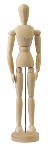 Männliche ModellpuppeGliederpuppe Mannequin ca. 40 cm hoch aus Natur Buchenholz unbehandelt ideal als Modell von Knstlerbedarf