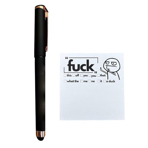 Kobeleen Funny Notes Pads and Pen Set, Small Sticky Notes Papers and Writing Pen Small Writing Pad for Party Gift Bag Fillers von Kobeleen