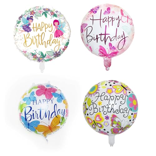 KOBOKO 4 Stk Schmetterling Blumenfee Runde Ballon Set KOBOKO 4 Stk Schmetterling Blumenfee Runde Ballon Set von Koboko