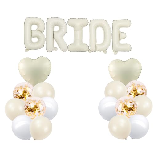 KOBOKO Bride to Be Deko Luftballons Beige, Jga Deko Frauen Ballons, Bride Ballon Hochzeit Deko, Bride Luftballon Hochzeitsdeko, Beige Ballons Bride Deko für Brautparty,Hochzeit,Bachelorette Party Deko KOBOKO Bride to Be Deko Luftballons Beige, Jga Deko Frauen Ballons, Bride Ballon Hochzeit Deko, Bride Luftballon Hochzeitsdeko, Beige Ballons Bride Deko für Brautparty,Hochzeit,Bachelorette Party Deko von Koboko