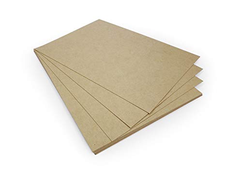 25 Blätter Nature-eco Kraftpapier DIN A4 Kraftkarton 380 g stabil, extra stark, Kreativpapier Kreativkarton, Recyclingpapier, hohe Biegesteifigkeit, ökologisch (25, Karton) von KochSpezial