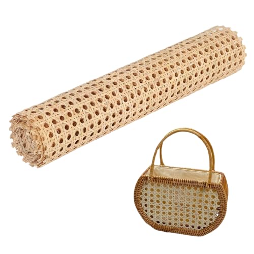 Kocusu Rattan Geflecht Größe,Wiener Geflecht Meterware,PE Rattan Meterware,Rattan Gurtband Wasserdicht,Rattan Stoff für DIY Kommoden,Möbel,Schränke,Dekoration,200 * 45CM von Kocusu