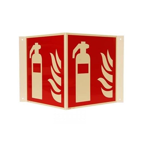 Nasenschild/Winkelschild Brandschutzzeichen „Feuerlöscher" (30 + 150 + 150 + 30 x 150 mm) von König Brandschutz GmbH