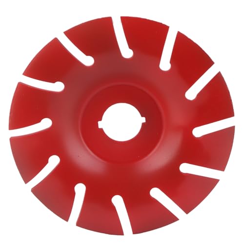 Koiieam Holzschnitzscheibenforming -Rad 125 mm Edelstahl 12 -t -Accessoire für Winkelmühle (Red) von Koieam