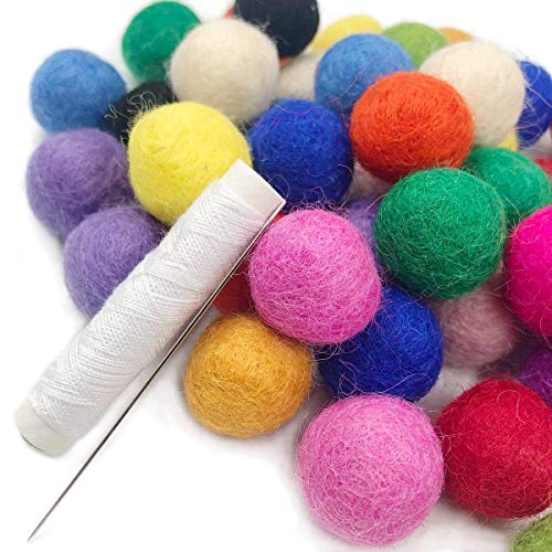 Wolle Kugeln Filz Pom Pom Kugeln 2cm 150pc Filz Girland Handwerkszubehör Wolle Filz Perlen Home Decor von Kojoon