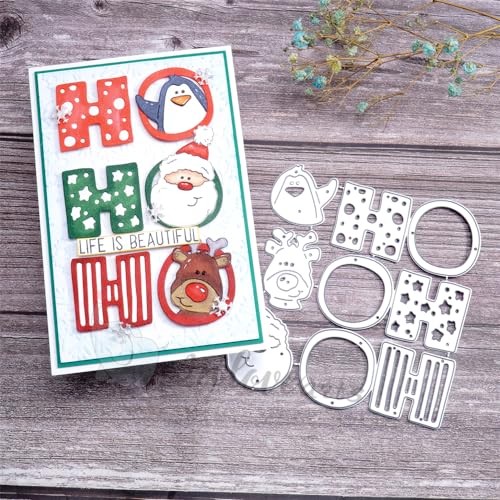 Kokorosa Weihnachten Drei niedliche Stanzformen, Metall Dekoration Stanzform Winter Karte Stanzformen Geeignet für Feier Hochzeit Party Scrapbooking Handwerk DIY von Kokorosa