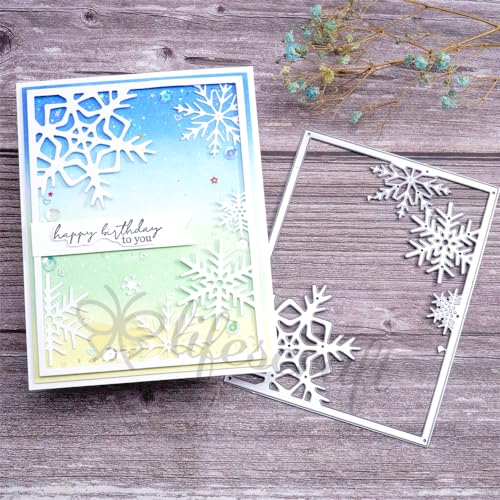 Kokorosa Weihnachten Schnee Fotoalbum Stanzformen Metall Dekoration Stanzform Winter Karte Stanzformen Geeignet für Feier Hochzeit Party Scrapbooking Handwerk DIY von Kokorosa