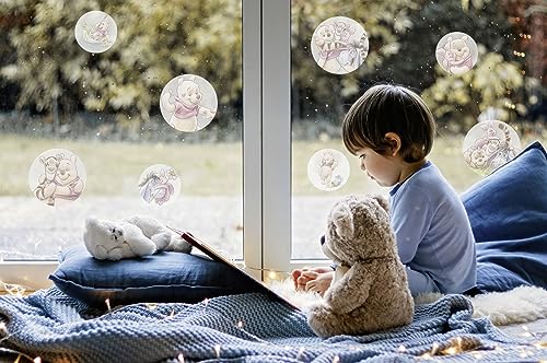 Disney Fenstersticker - Winnie the Pooh - Größe 30 x 30 cm, 2 Bogen - Kinderzimmer, Babyzimmer, Fensteraufkleber, Fensterbild von Komar