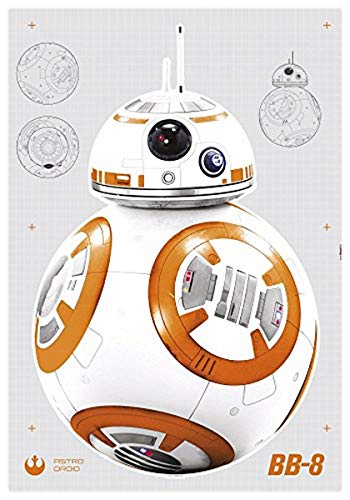 Komar Deco-Sticker | Star Wars BB-8 | Größe 100 x 70 cm, Wandtattoo, Kinderzimmer, Jugendzimmer, Sticker, Wandaufkleber, Wandgestellatung, Wandbild | 14726h von Komar