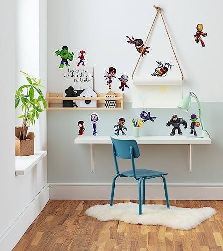 Marvel Wandtattoo - Spidey and Friends - Größe 50 x 70 cm, 13 Sticker - Spider-Man, Wandsticker, Aufkleber, Kinderzimmer, Wandaufkleber, Superhelden, Disney von Komar